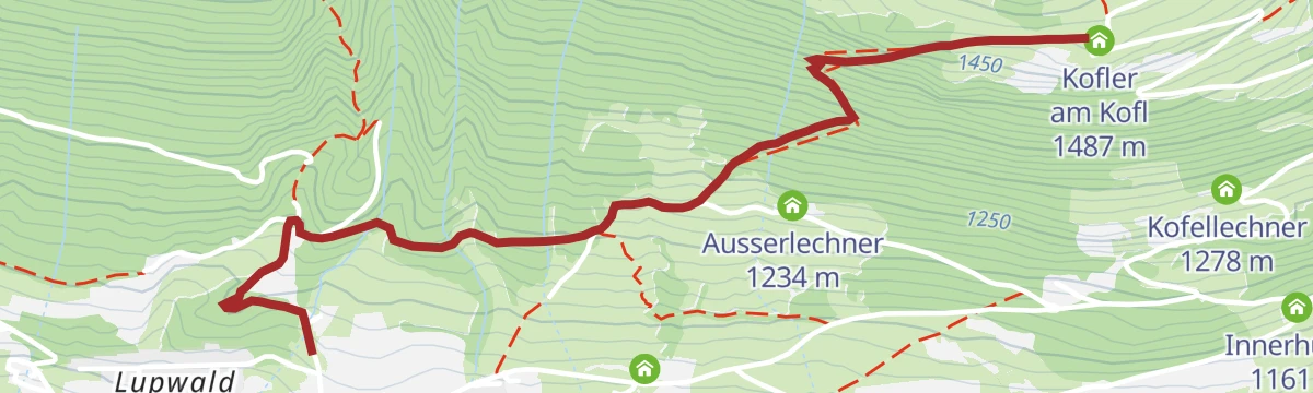 Route map: Kofler am Kofl
